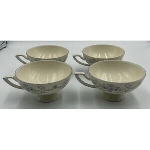 Vintage Johann Haviland Rhineland Danube Bavaria Germany Cream Tea Cup Set 4